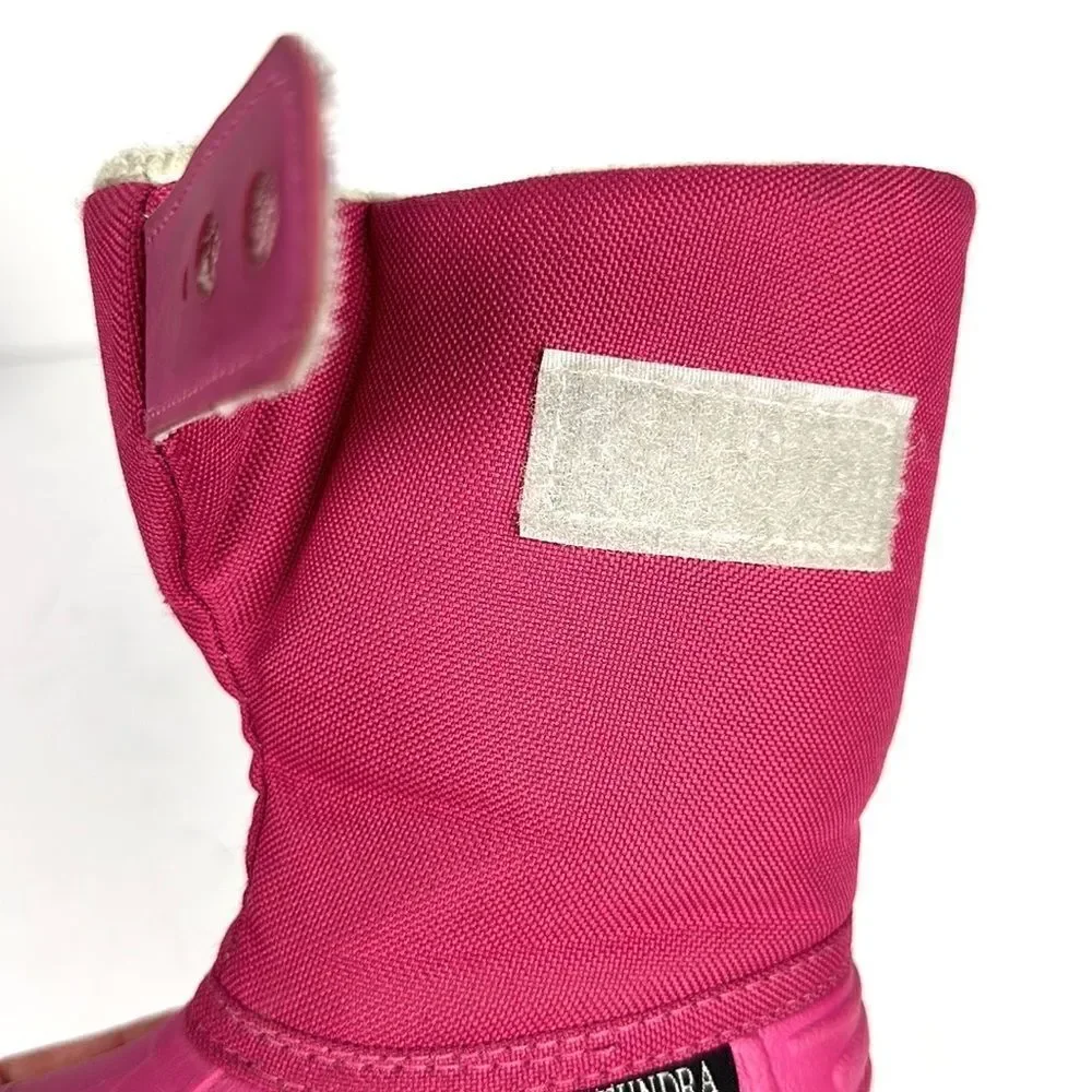 TUNDRA Teddy Baby Toddler Girl’s Pink Snow Winter Boots Canada size 5